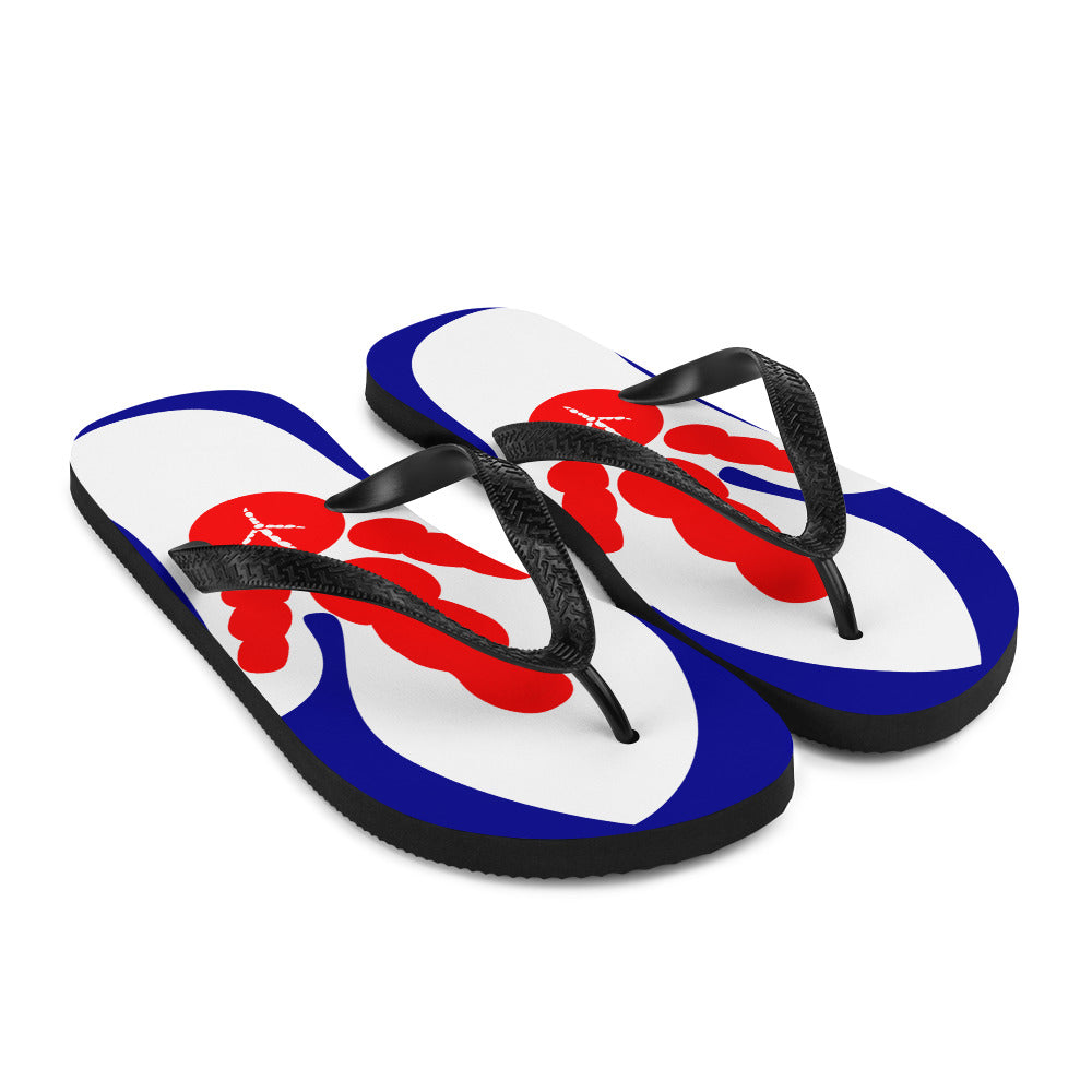 Animal Thongs - Red White and Blue